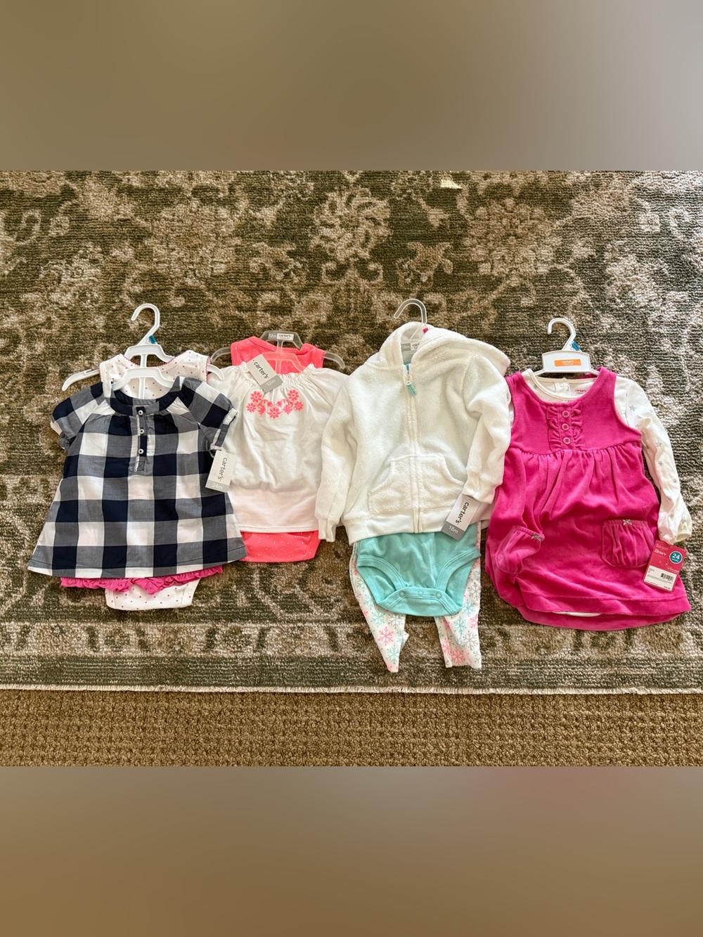 Carters girl outfits lot 12-24 months nwt